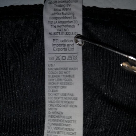 Adidas Climalite Ladies Capri Length Elastic Waist Black Leggings - Picture 5 of 8